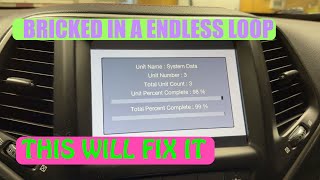 UCONNECT 8.4 Frozen Update Loop how to Fix