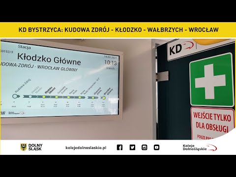 KD Bystrzyca - Kudowa Zdrój - Kłodzko - Wałbrzych - Wrocław cabview 4K zima
