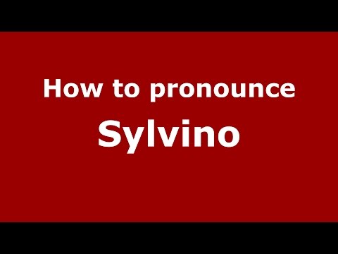 How to pronounce Sylvino