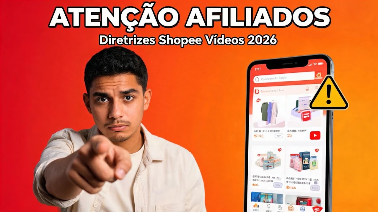 ATENÇÃO AFILIADOS: Diretrizes Shopee Vídeos 2026 MUDOU DE NOVO (VEJA O Que Mudou)