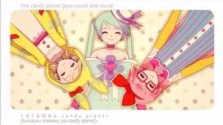 [Miku, Rin, Luka, Gumi, Meiko Append]  Lollipop Factory (english & romaji subbed) [lyrics in desc..]