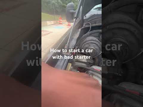 How to start a car with bad starter