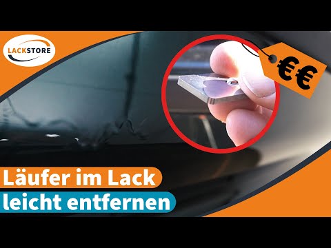 Lackläufer einfach entfernen -  Lackfinish  | LACKSTORE | Läufer /  Lacknase herausschleifen