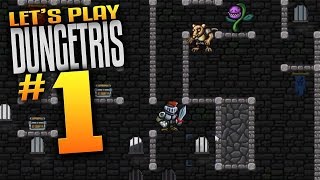 Dungetris Gameplay Ep 1- Tetris Meets Dungeon Crawler - Let's Play Dungetris Episode 1 Roguelike RPG