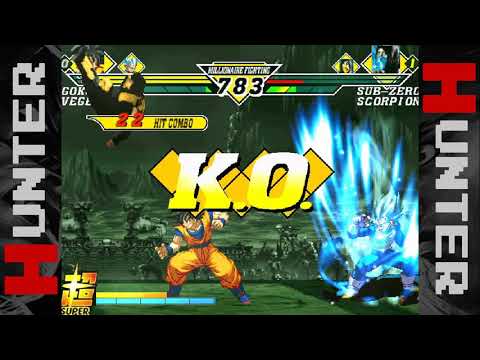 Mugen - Goku & Vegeta Vs Scorpion MK1 & Sub-Zero MK1