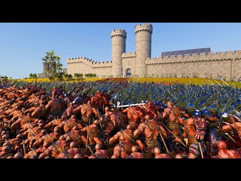 NEW 4,000,000 EVIL ARMY Siege Knights CASTLE WALLS! - Ultimate Epic Battle Simulator 2 UEBS 2