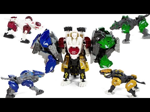Alloy Beast Armored Tiger Lion Wolf Panther Carnivorous Animal Change Robot Transformation