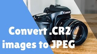 How to Change CR2 File to JPEG Format in Computer Without Any Converter