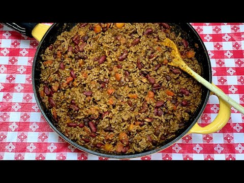 BEEF AND BEAN TACO FILLING!! SHELF COOKING KITCHEN BASICS!!