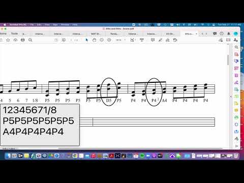 Diatonic 4ths and 5ths in a Major Scale