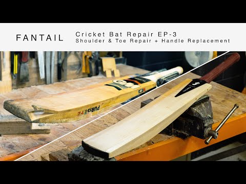 Cricket Bat Repair EP-3 - Shoulder & Toe Repair + Handle Replacement