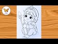 Cute Murugan Drawing Murugan Vel Drawing Chitra
