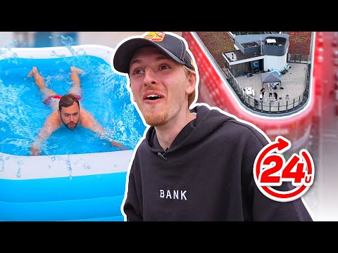 BANKZITTERS OVERLEVEN 24 UUR OP HET DAKTERRAS