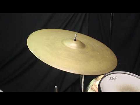 Vintage Zildjian 16" 1930's Pre-Trans Stamp A Crash - 1059g