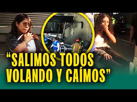 Impactantes testimonios de pasajeros tras choque de Metropolitano: "Vidrios le cayeron en la cara"