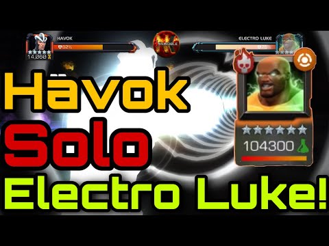 Book-2 Act1 Chapter-5(Act7) Electro Luke Boss Solo with Havok #MCOC(Marvel Contest of Champions)