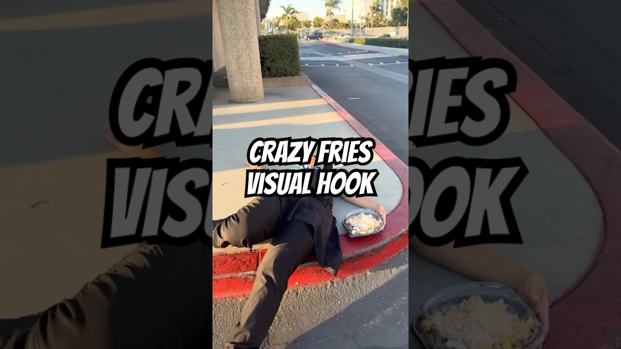 These fries look BUSsin'🍟🤣 Steal this CRAZY visual hook 😳#shorts