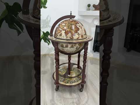 Глобус бар підлоговий Карта світу беж-кави сфера 40 см Гранд Презент 40003WN13 - фото 1 - id-p1380160532