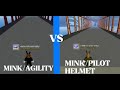 (Mink With Agility) vs (Mink With Pilot Helmet)