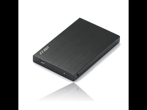 How to install a 2.5 SATA hard drive into External Hard Drive Enclosure sata usb