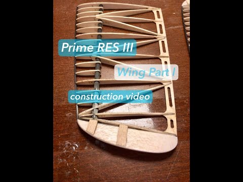 Prime RES III by CLM Pro - Wing Part 1 construction video #res #f3l #thermal #soaring #rcflying
