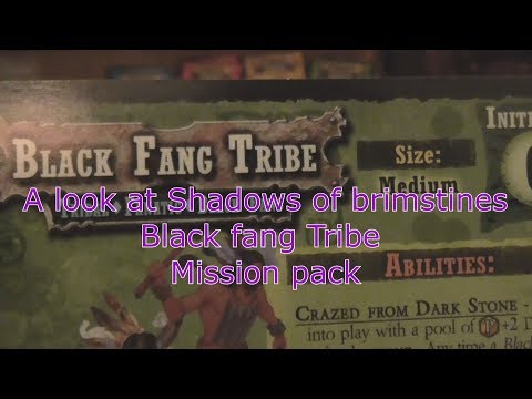 A look at Shadows of Brimstone Black Fang Tribe Mission Pack 