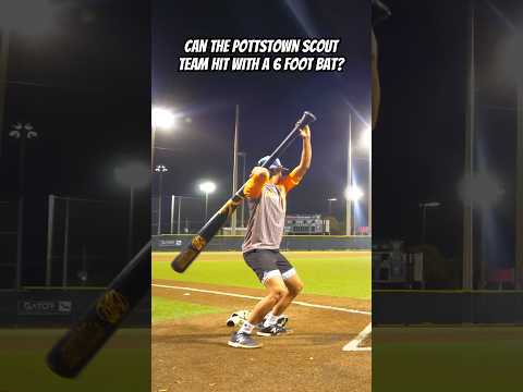 We Challenged Our Players TO HIT With The World’s BIGGEST BAT! #shorts