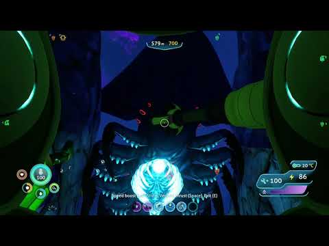 Fighting Shadow Leviathan over Kyanite - Subnautica Below Zero