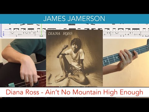 James Jamerson // Diana Ross - Ain't No Mountain High Enough // bass playalong w/tabs (1970 - soul)