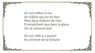 Jacques Brel - Seul Lyrics