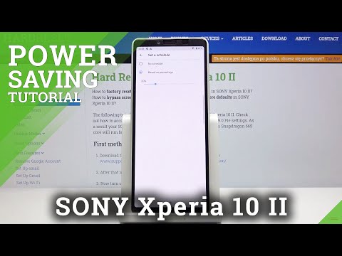 Power Saving Mode in SONY Xperia 10 II – Activate Battery Saver