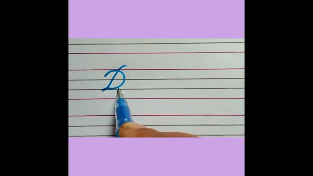 How to write cursive word 'Destiny'/#shorts