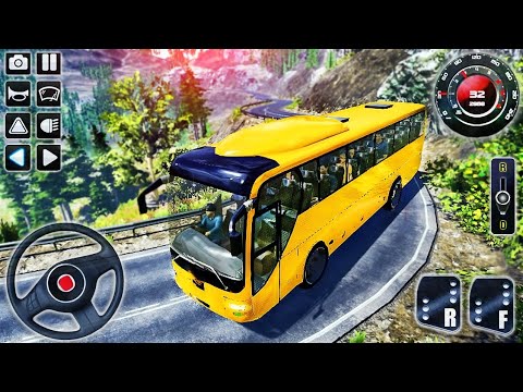 Hill Coach Bus Driving Simulator - Offroad Mobile Transporter Drive - Android GamePlay