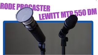 Video thumbnail for Dynamic mic shootout: $120 Lewitt MTP 550 DM and $220 Rode Procaster by Booth Junkie