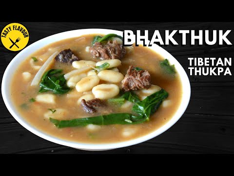 HOW TO MAKE TIBETAN THUKPA BHAKTHUK│ BHAKTHUK RECIPE │HANDMADE NOODLES│THUKPA RECIPE│