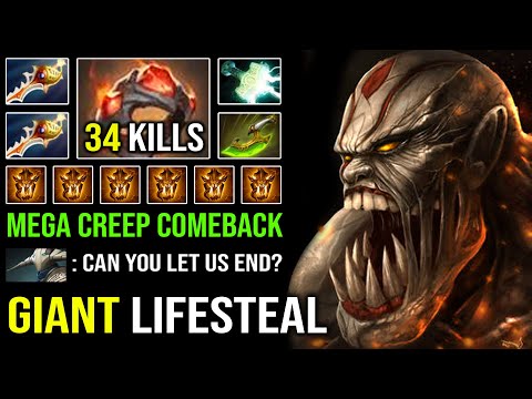 INTENSE MEGA COMEBACK Giant's Ring + Rapier Lifestealer Brutal 230K Total Damage Max Slotted DotA 2