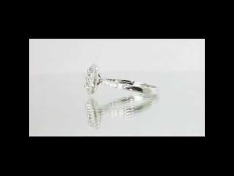 1 Ct Diamond Ring in 18KT White gold