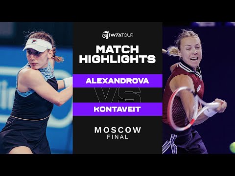 Теннис Ekaterina Alexandrova vs. Anett Kontaveit | 2021 Moscow Final | WTA Match Highlights