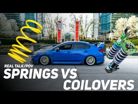 POV: SPRINGS VS COILOVERS: THE BASICS | THE TRUTH ABOUT DROP SPRINGS | 2015-2020 SUBARY WRX STI