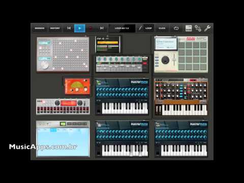 Tabletop for iPad working with inter-app audio music apps