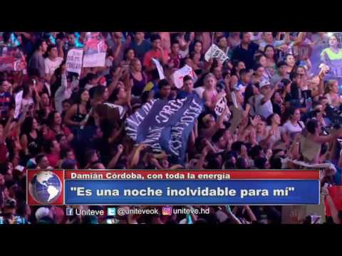 Damián Córdoba, con toda la energia