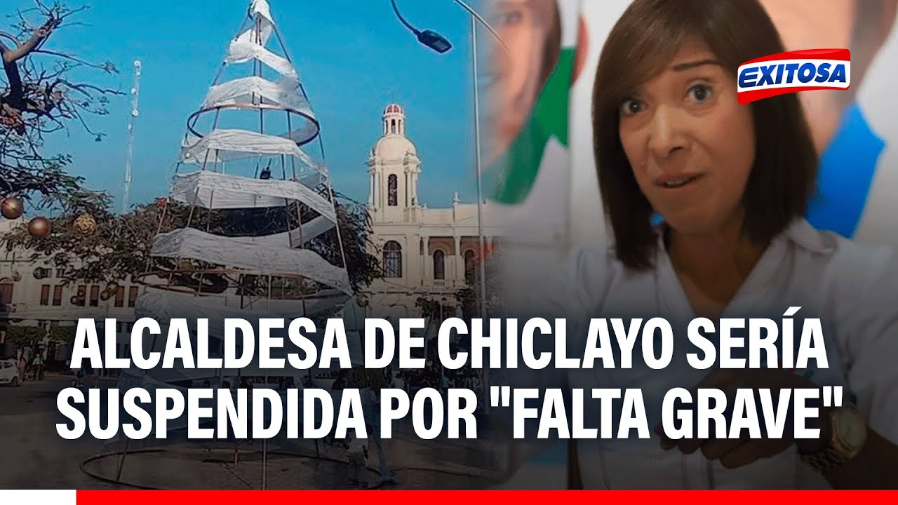 🔴🔵 Alcaldesa de Chiclayo podría SER SUSPENDIDA tras polémico árbol de Navidad: "Por FALTA GRAVE"