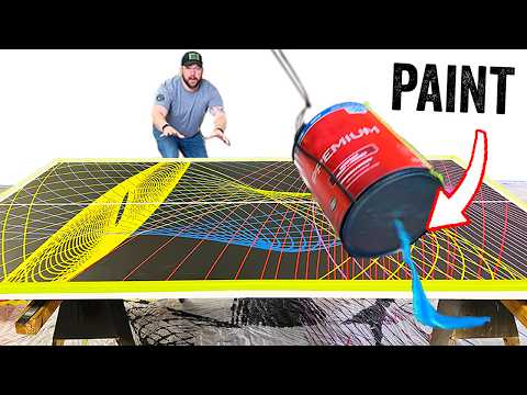 Using a Pendulum to Paint a Ping Pong Table