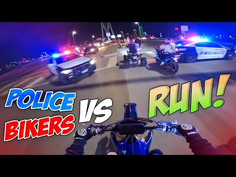 BIKERS VS COPS - Motorcycles chased by Police Compilation 2023