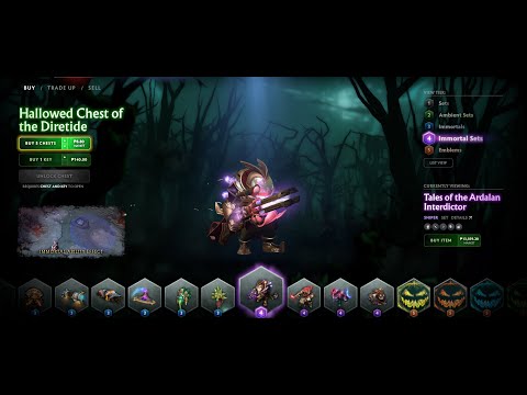 Dota 2 - 14x Hallowed Chest of the Diretide Chest Openings!