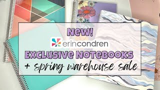 New! Exclusive Notebooks available during the Erin Condren Spring Warehouse Sale!