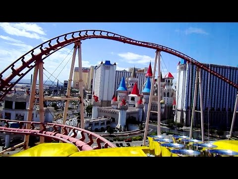 Front row point of view footage of Big Apple Coaster