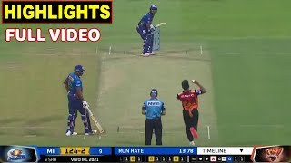 Mumbai Indians vs Sunrisers Hyderabad Full Match Highlights | MI VS SRH  FULL MATCH HIGHLIGHTS