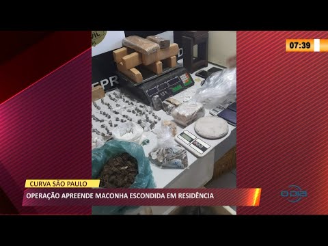Operação apreende maconha escondida em residência 09 04 2021