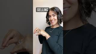 SELL/SOLD & SELLING | ASL Glossary | The ASL Shop